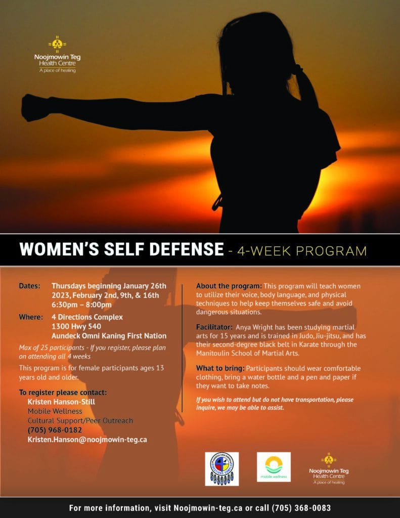 Women's Self Defense — Wiikwemkoong Unceded Territory